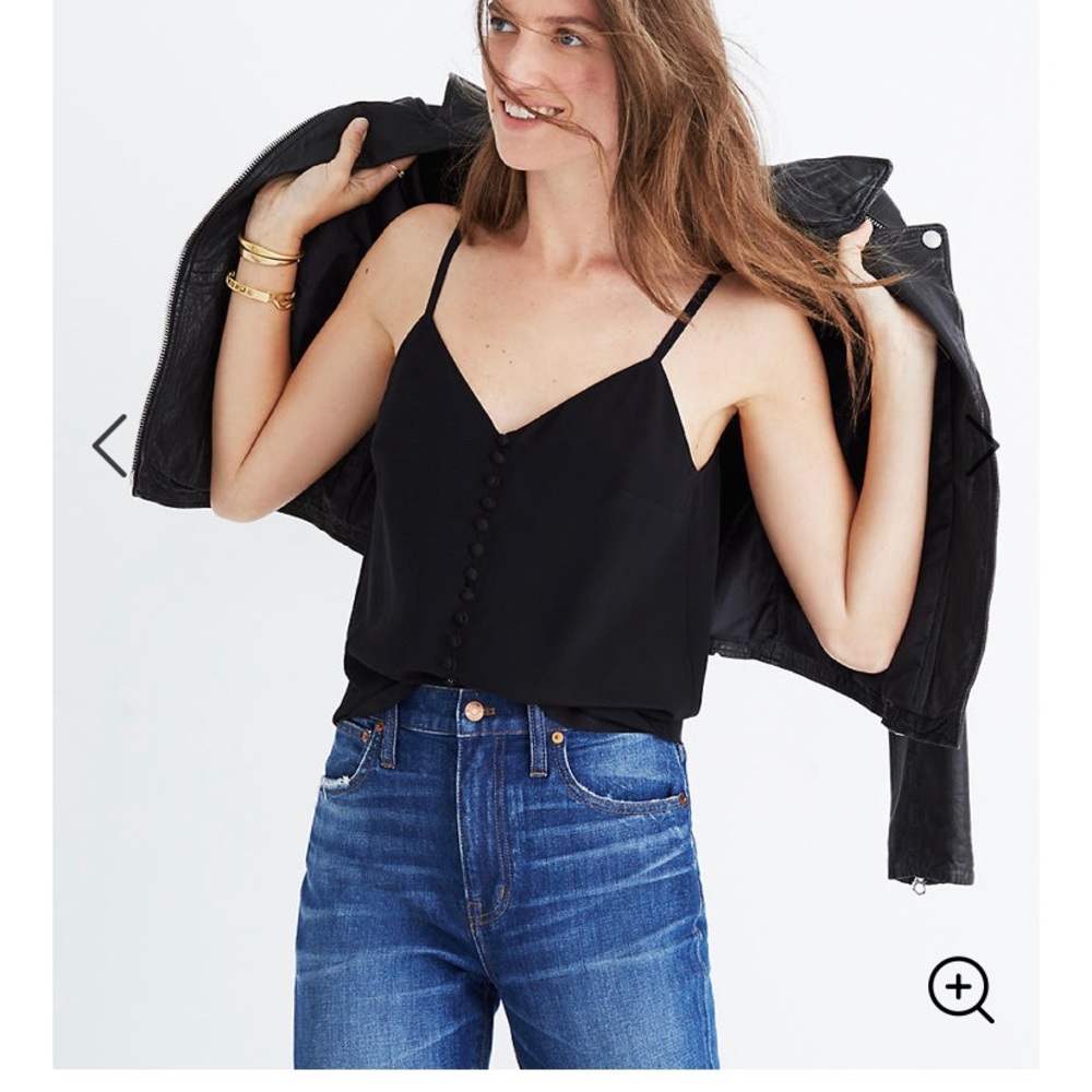 Madewell Silk Button Down Cami